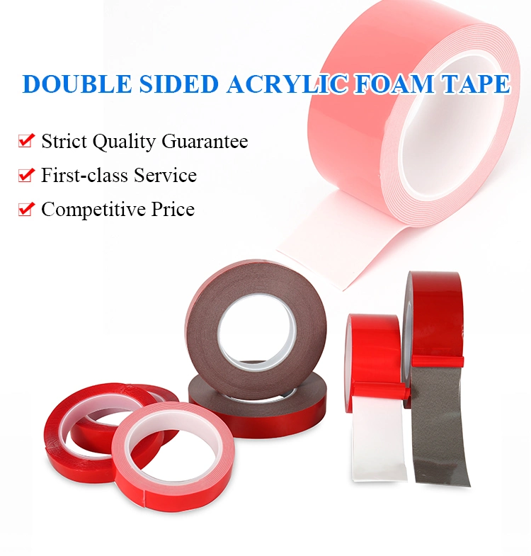 High Quality Durable Silicon Tape Very High Bound Mounting Double Sided Acrylic Foam Tape (AFT)